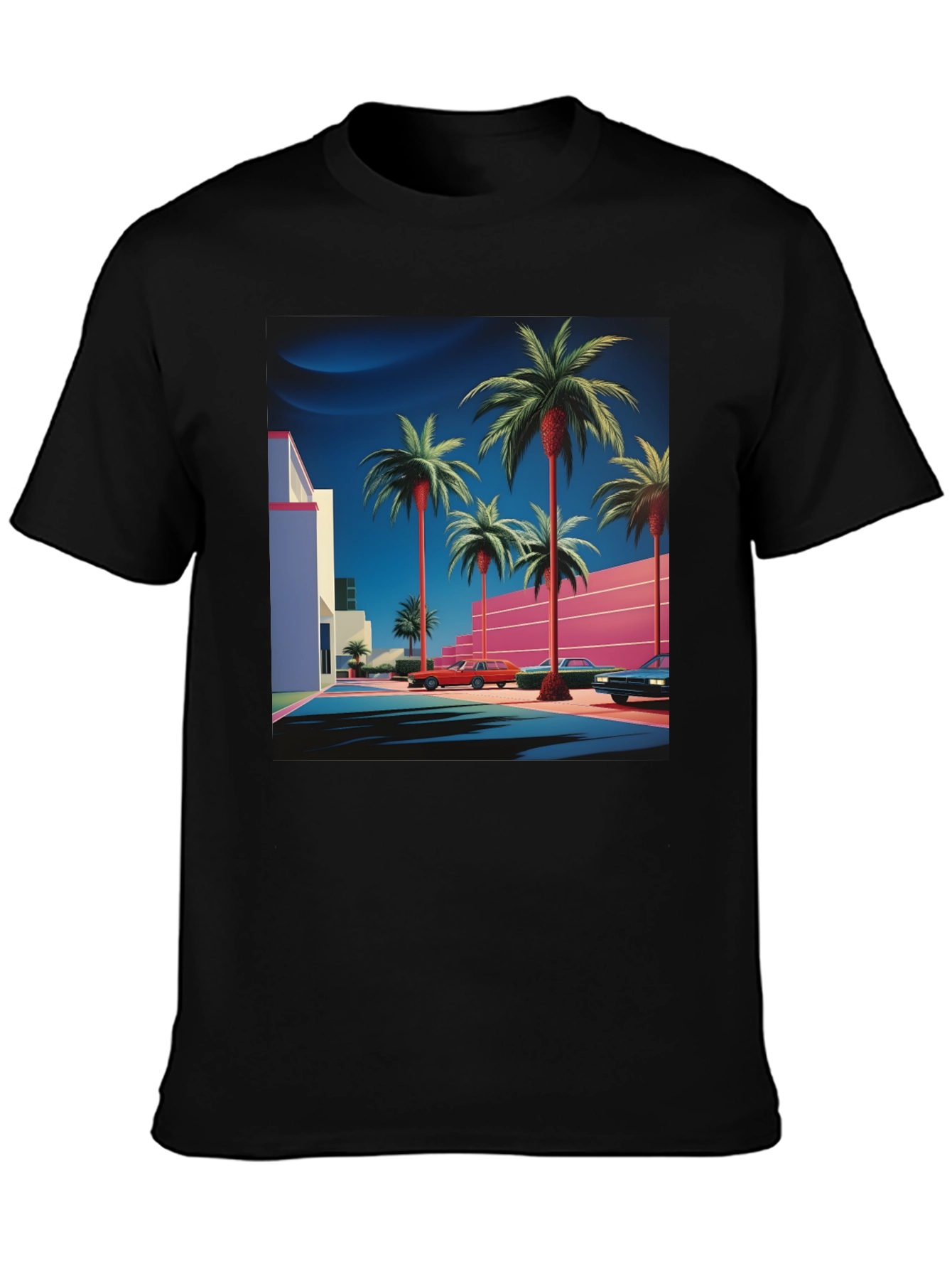 Retro Palm Tee - 80s Style