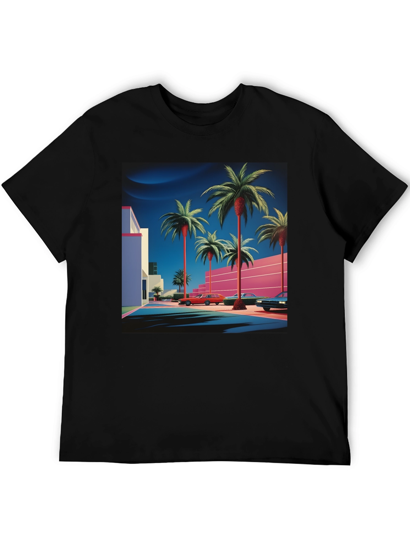 Retro Palm Tee - 80s Style