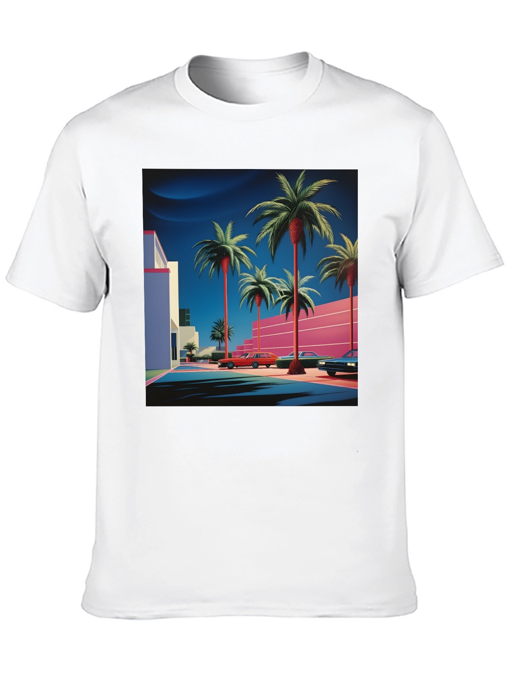 Retro Palm Tee - 80s Style