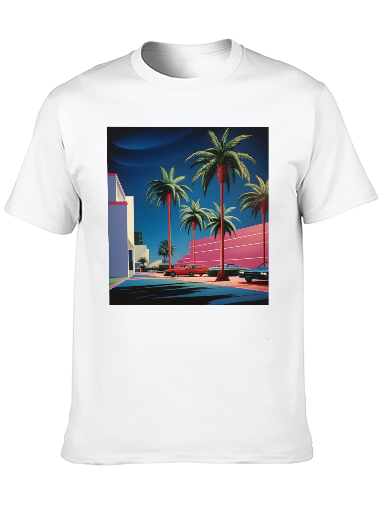 Retro Palm Tee - 80s Style
