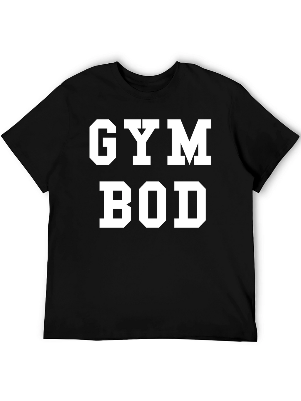 Gym Bod Graphic T-Shirt - Black Cotton