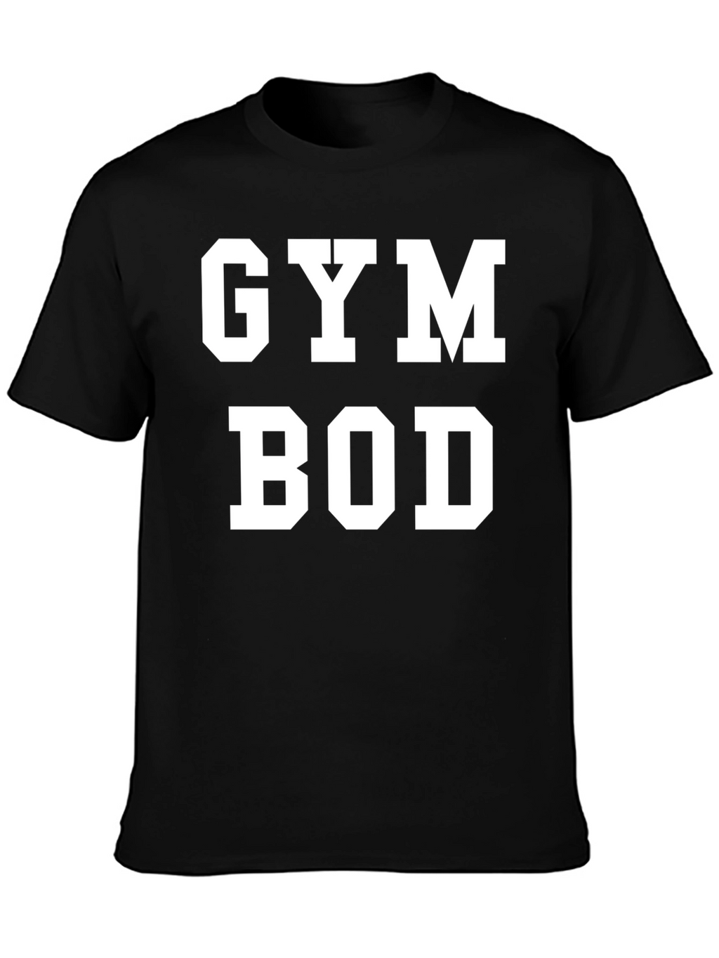 Gym Bod Graphic T-Shirt - Black Cotton