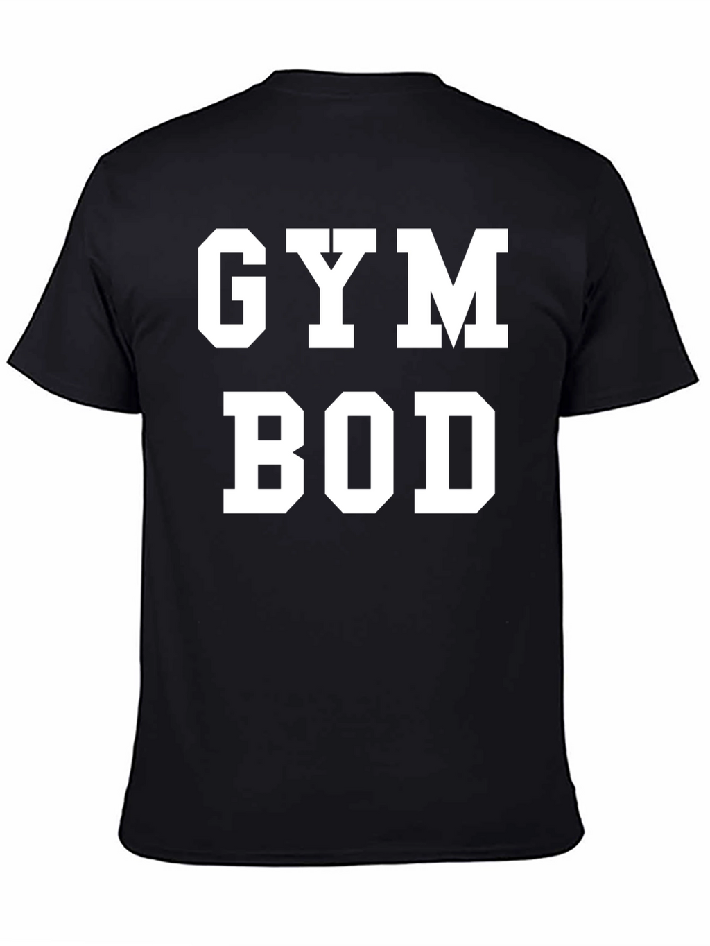 Gym Bod Graphic T-Shirt - Black Cotton