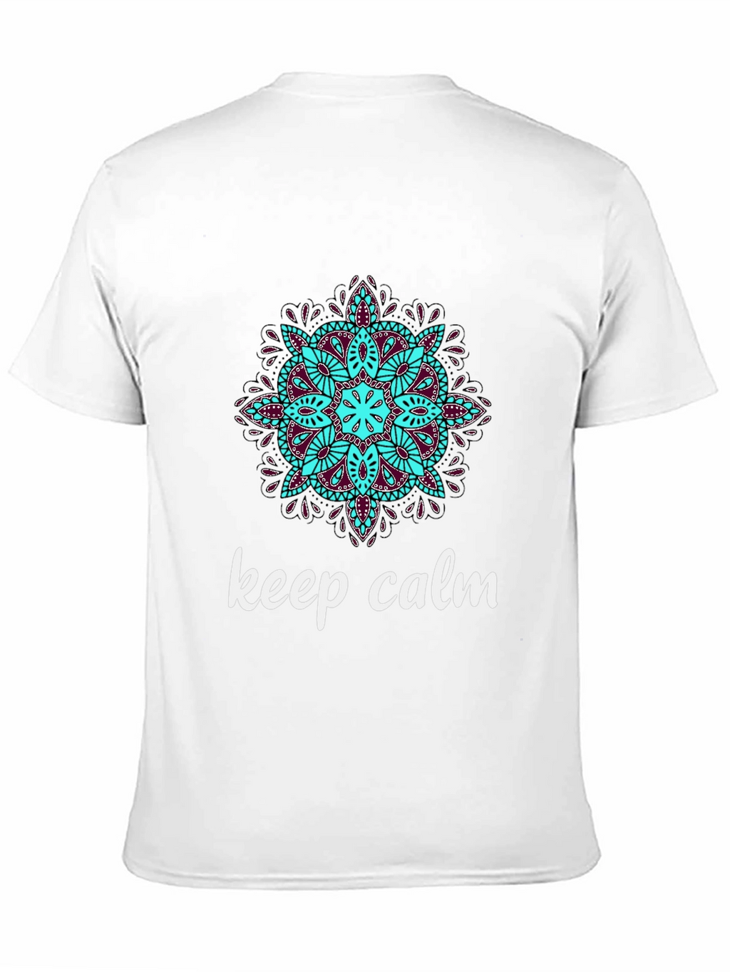 Keep Calm Mandala T-Shirt - Relaxed Fit Stylish Design