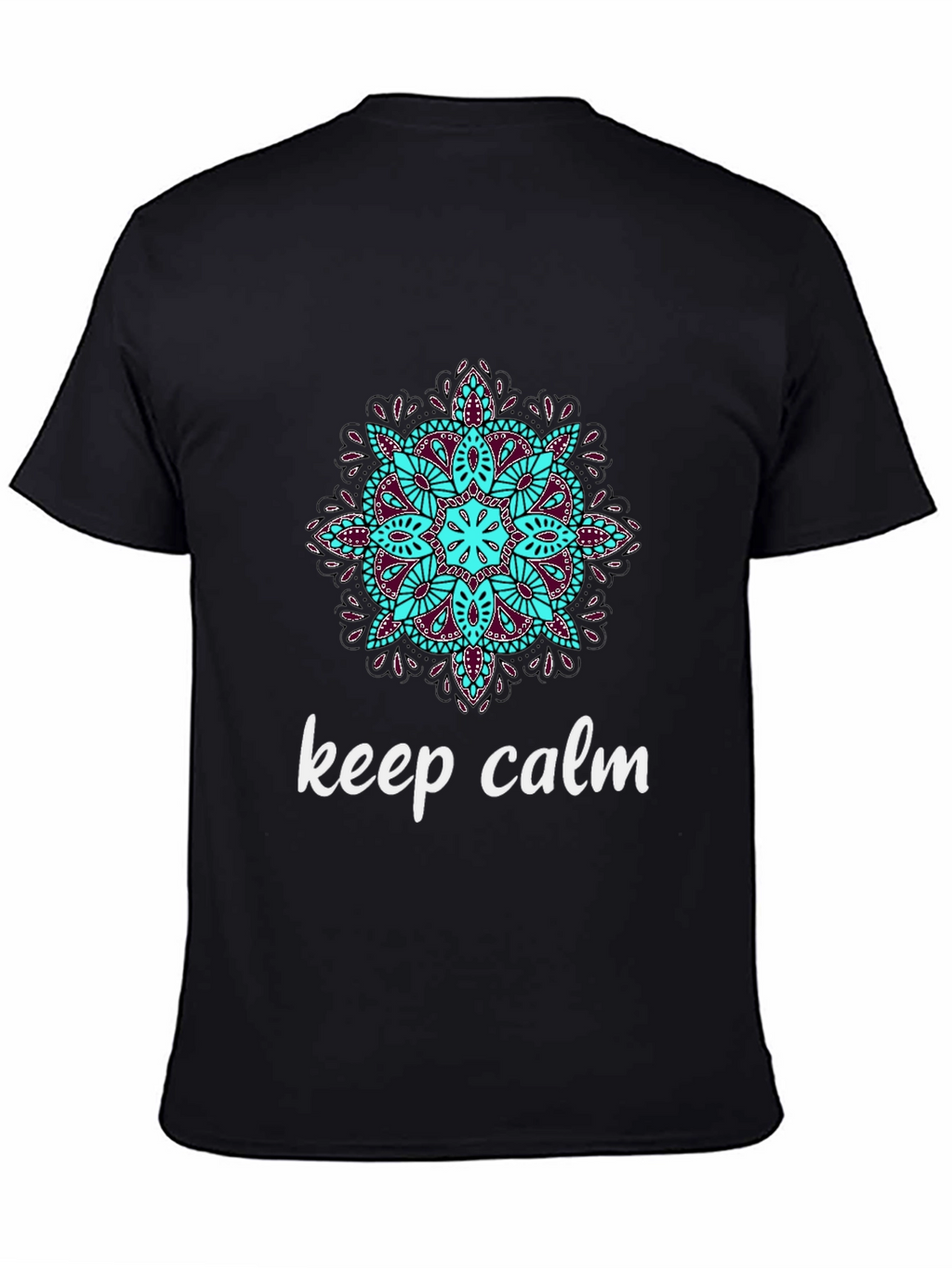 Keep Calm Mandala T-Shirt - Relaxed Fit Stylish Design