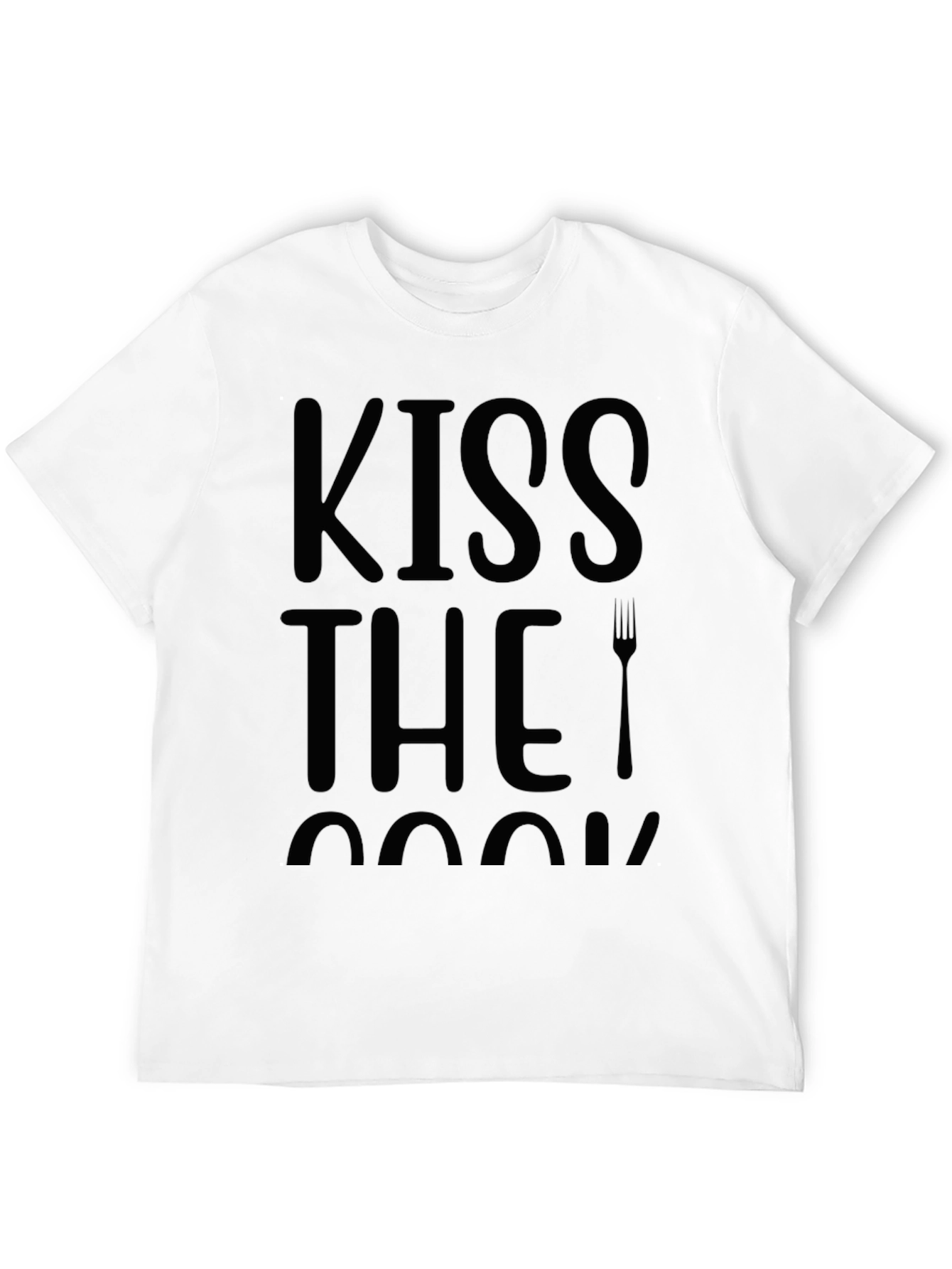 Kiss the Cook Novelty Graphic T-Shirt
