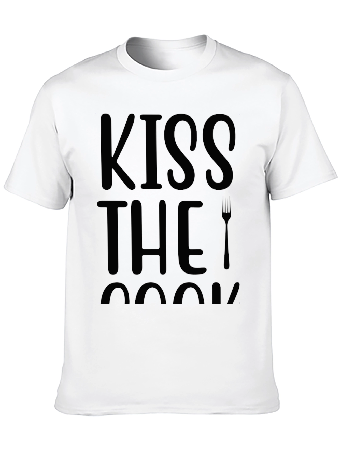 Kiss the Cook Novelty Graphic T-Shirt