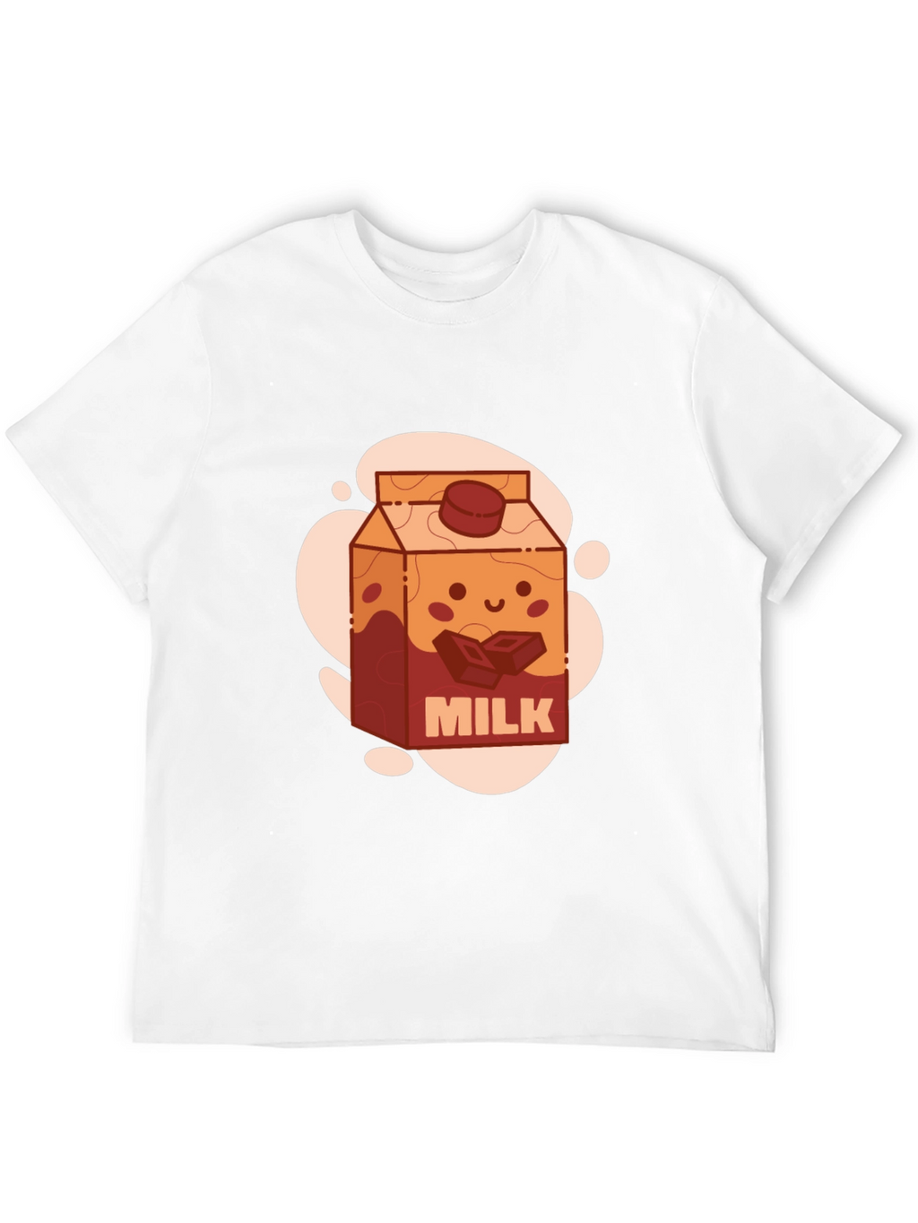 Cute Cartoon Chocolate Milk T-Shirt