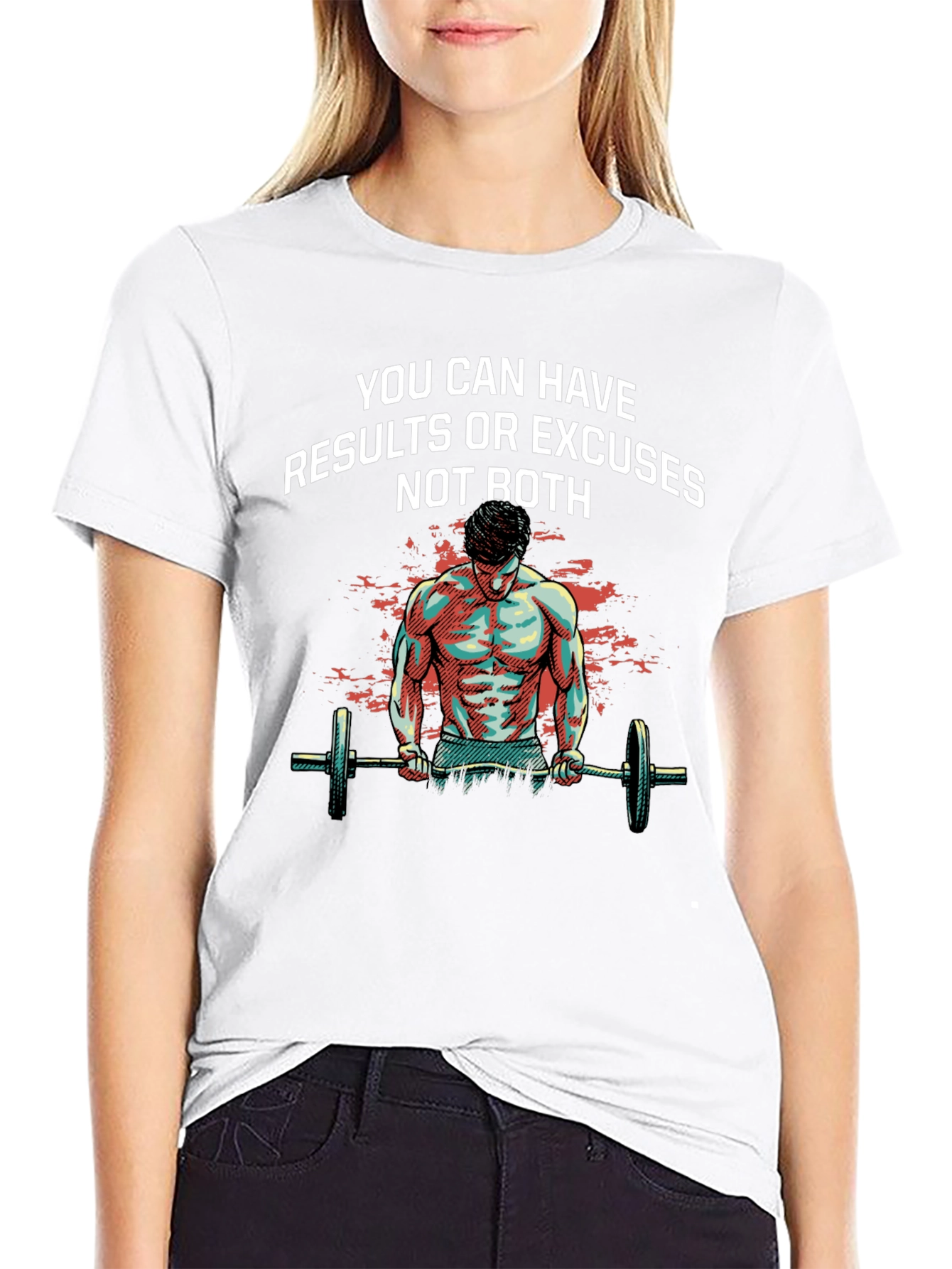 Motivational Workout T-Shirt: Results or Excuses