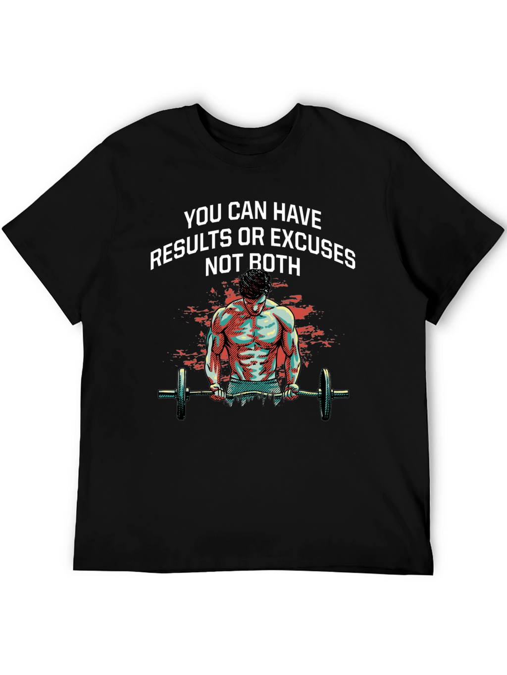 Motivational Workout T-Shirt: Results or Excuses