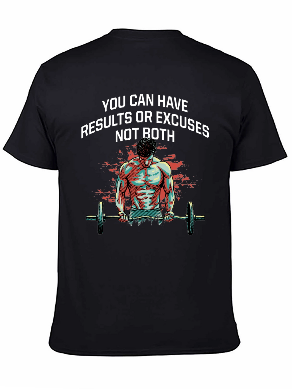 Motivational Workout T-Shirt: Results or Excuses