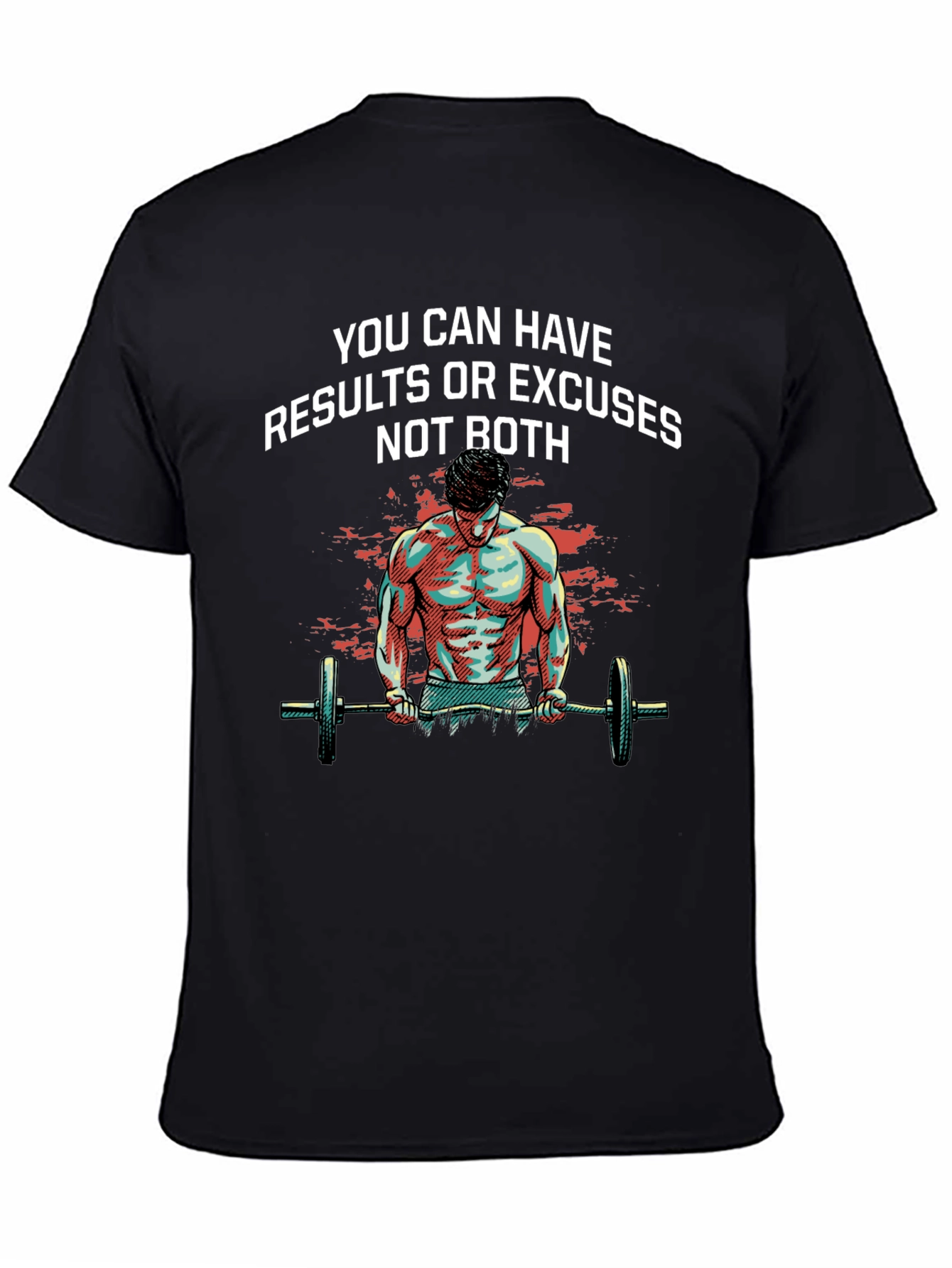 Motivational Workout T-Shirt: Results or Excuses