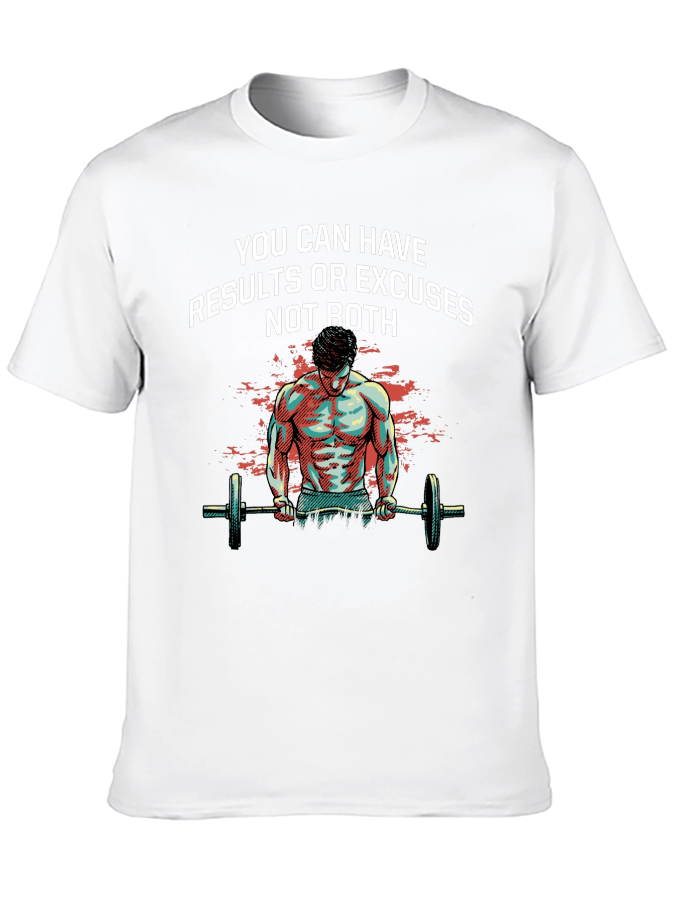 Motivational Workout T-Shirt: Results or Excuses