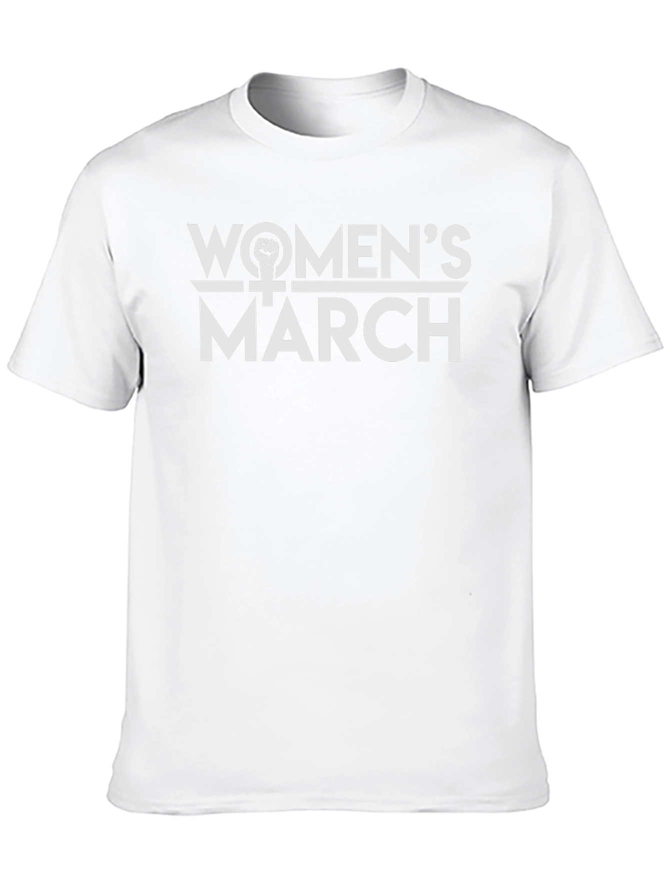 Womens March Graphic Tee - Empowering Statement Shirt