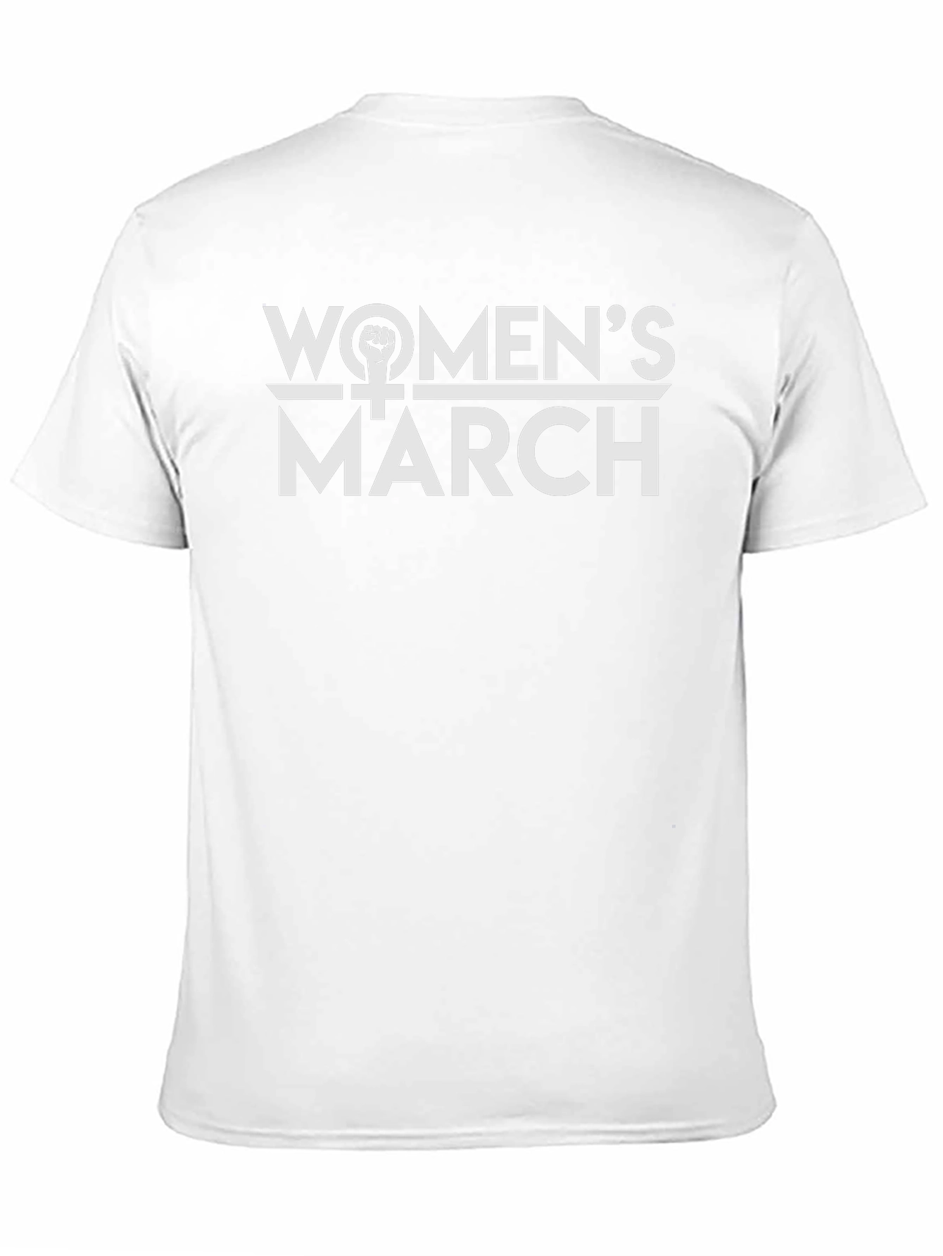 Womens March Graphic Tee - Empowering Statement Shirt