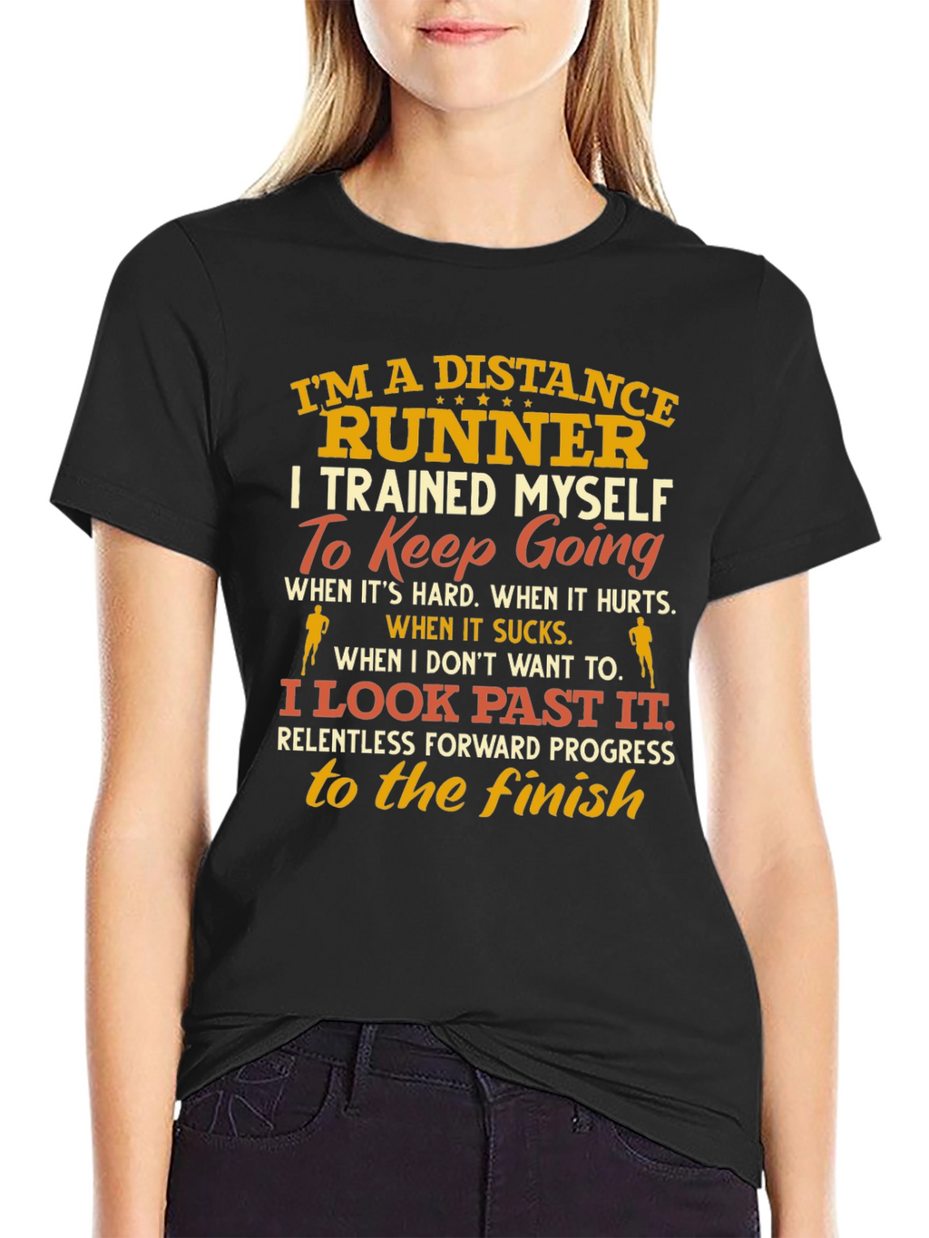 Distance Runner T-Shirt - Motivational Design