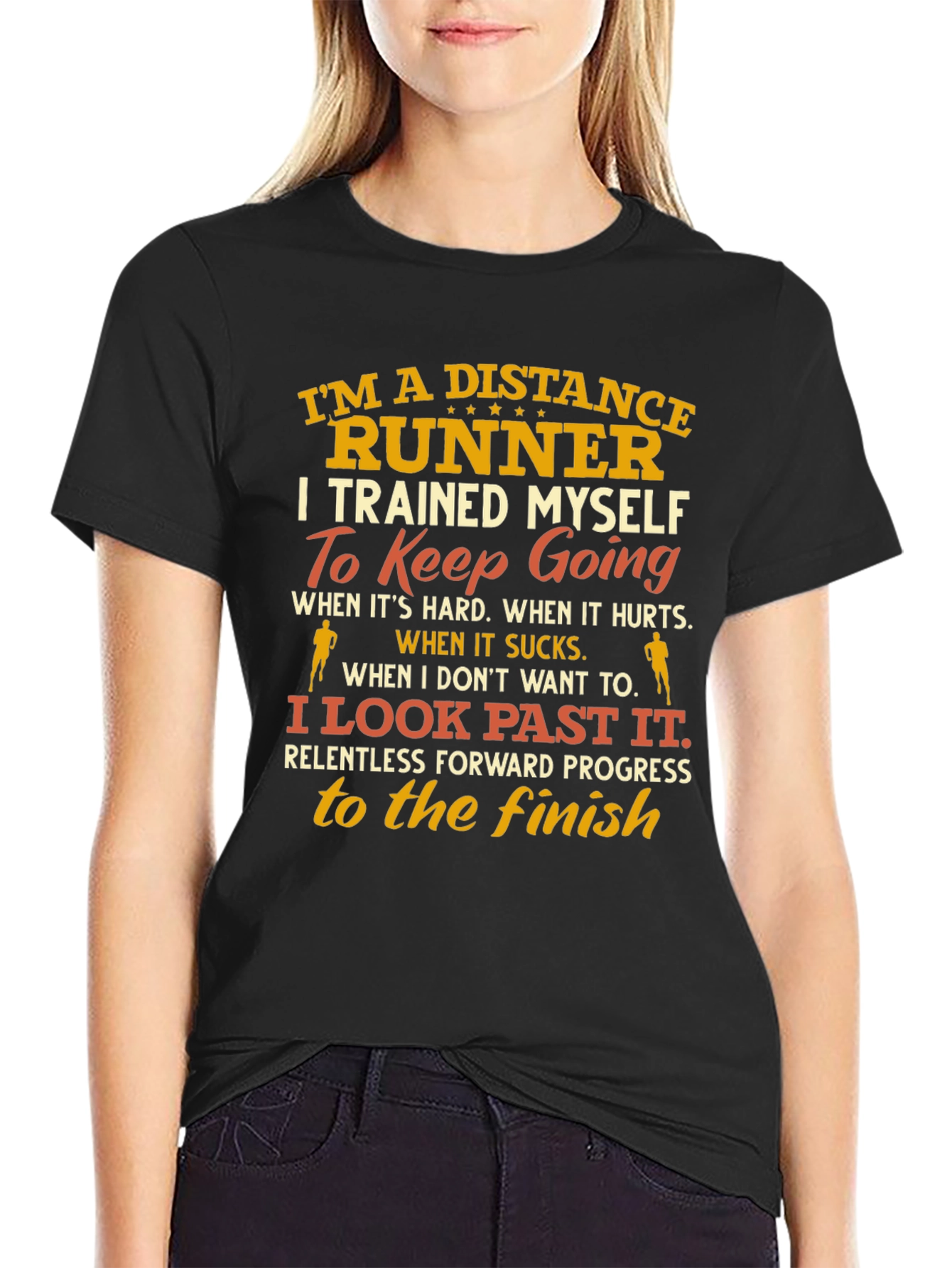 Distance Runner T-Shirt - Motivational Design