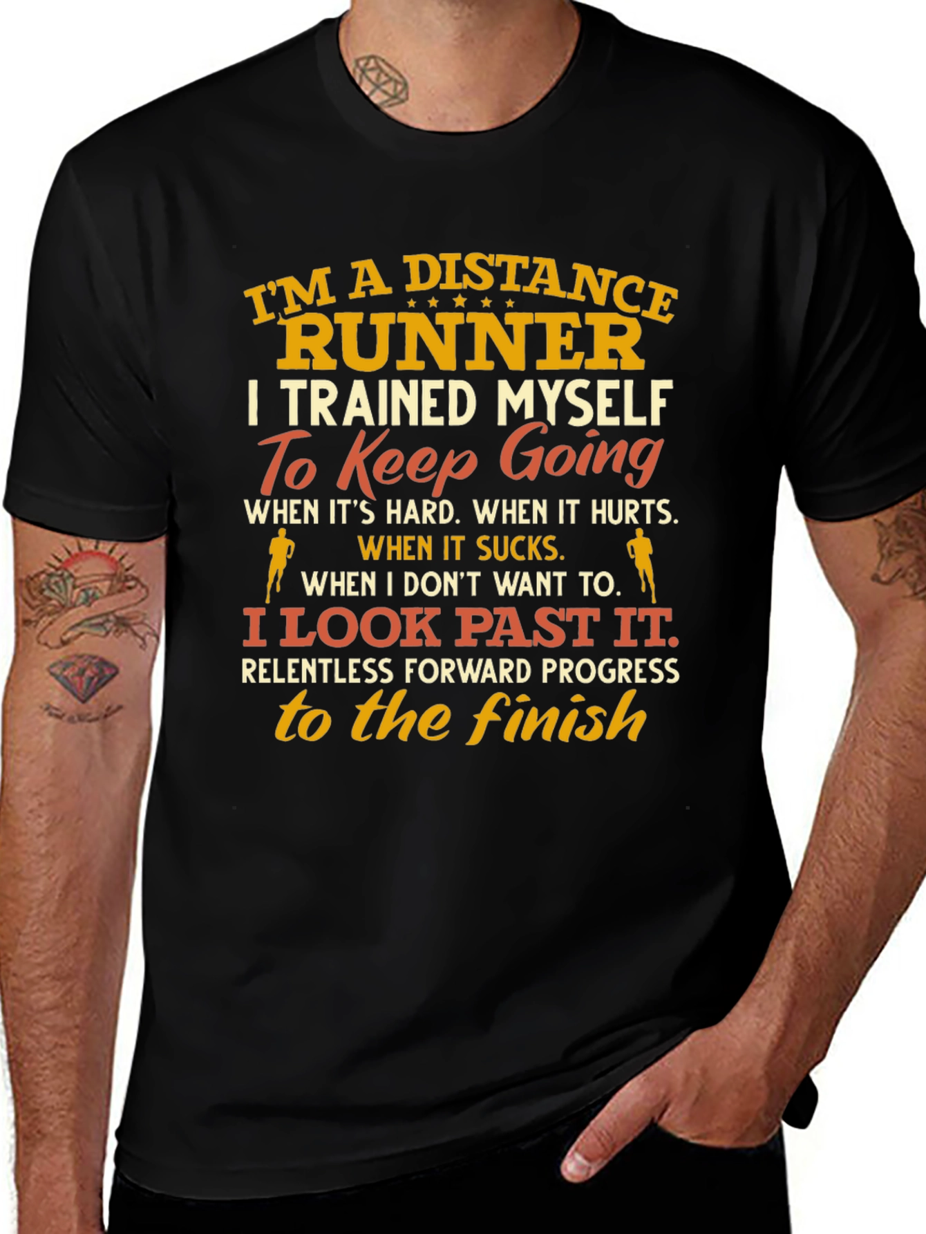 Distance Runner T-Shirt - Motivational Design