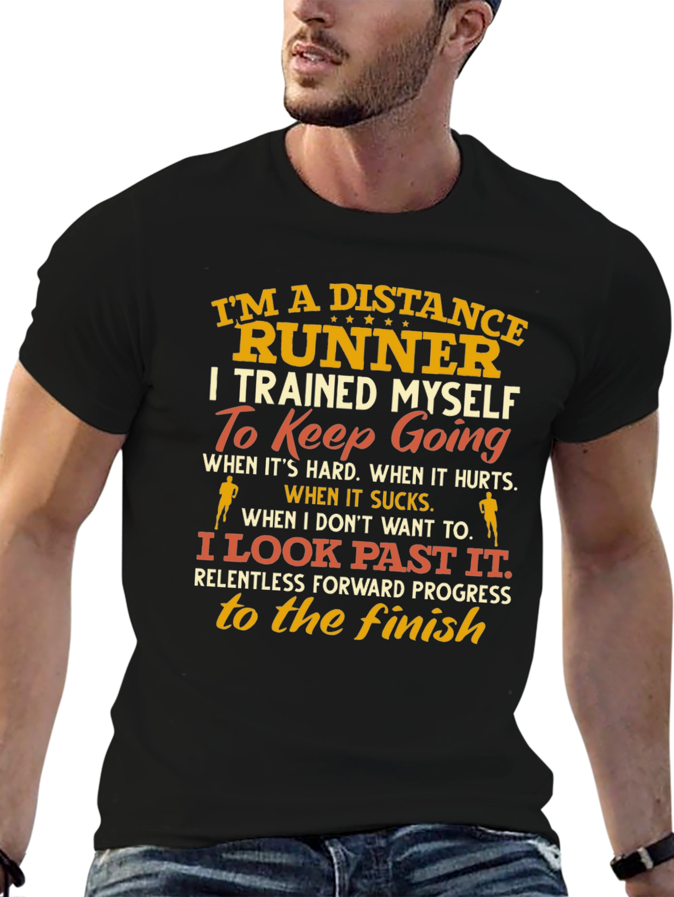 Distance Runner T-Shirt - Motivational Design