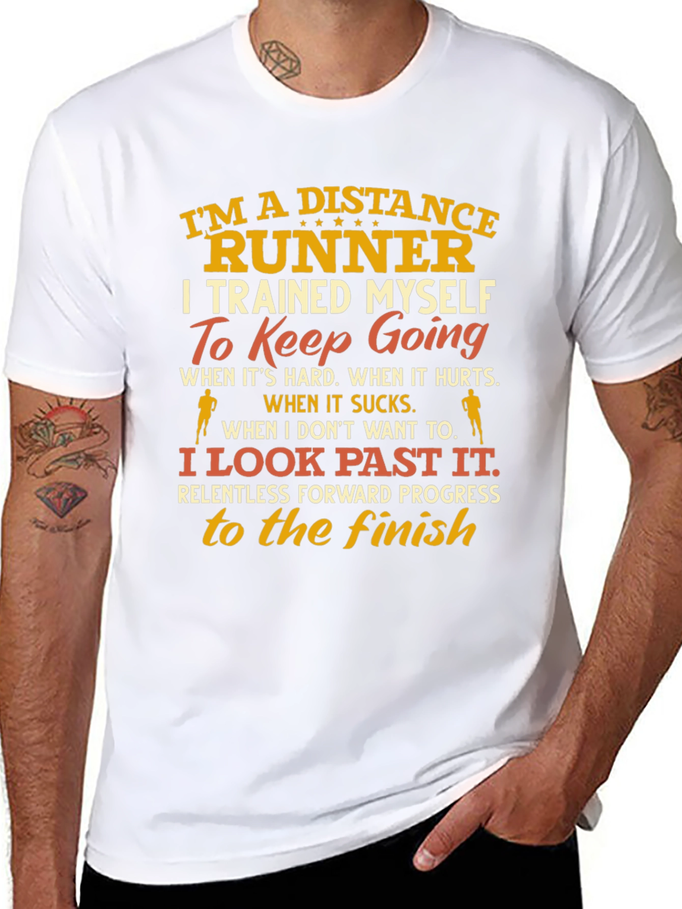 Distance Runner T-Shirt - Motivational Design