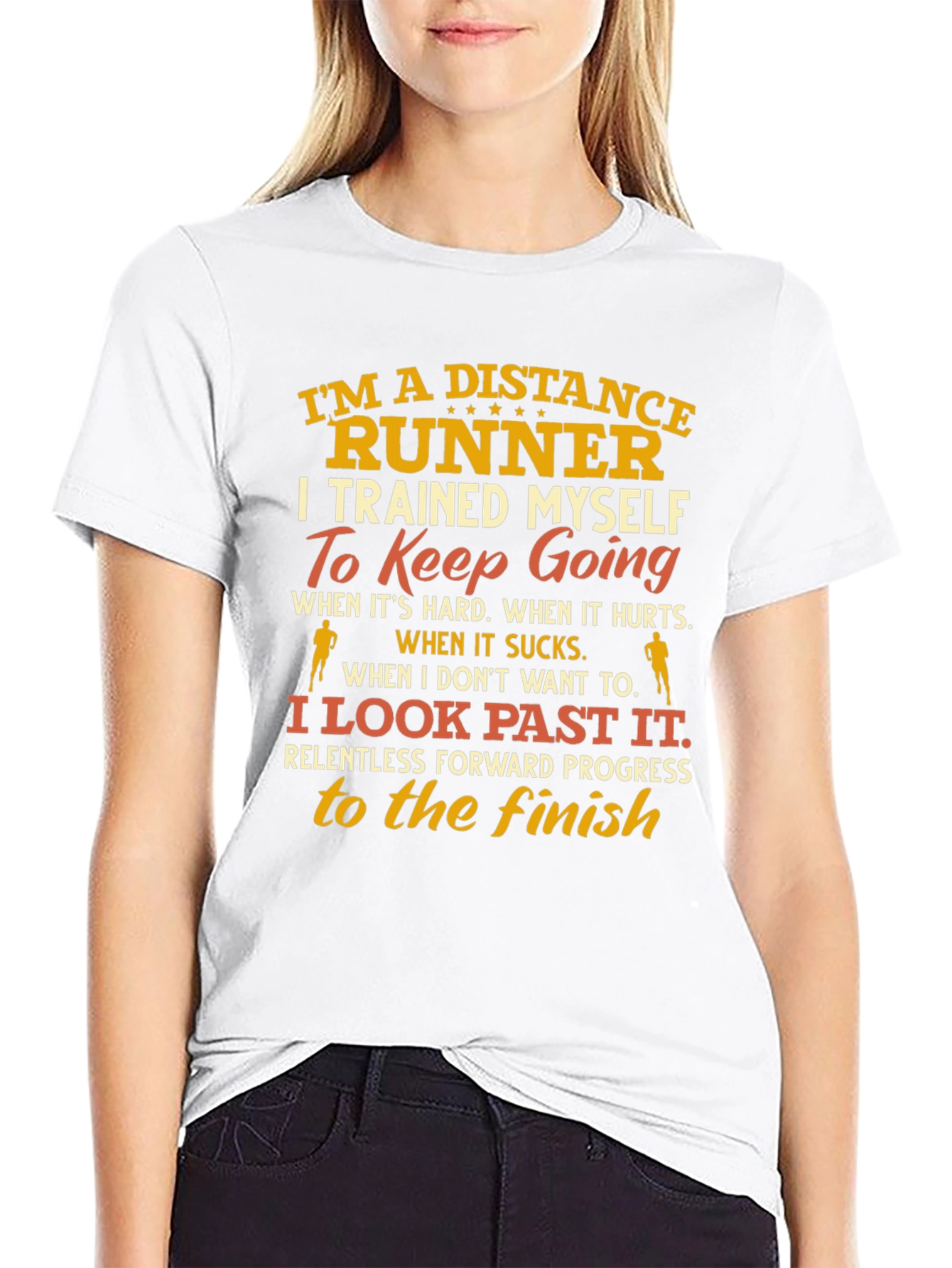 Distance Runner T-Shirt - Motivational Design