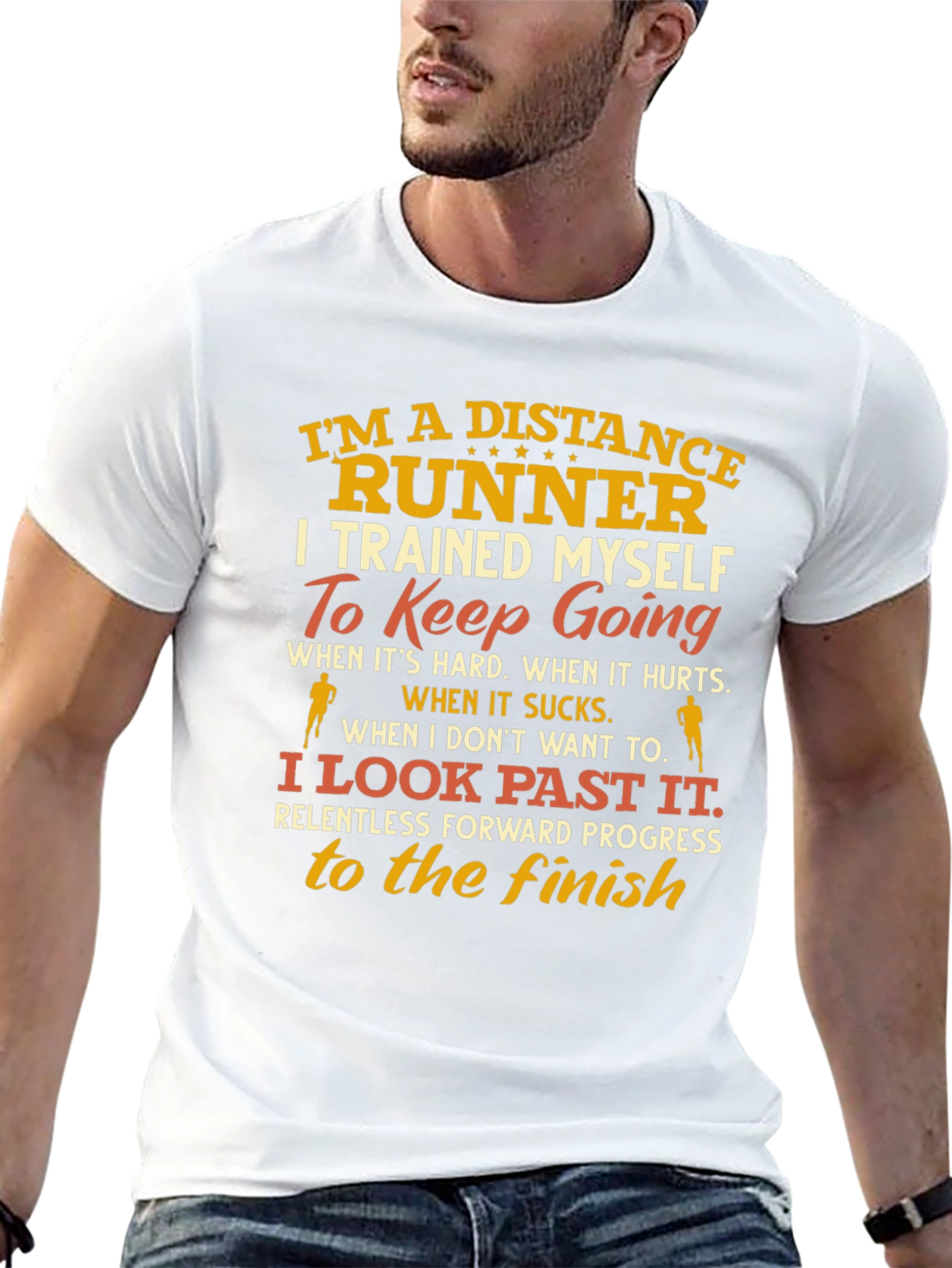 Distance Runner T-Shirt - Motivational Design