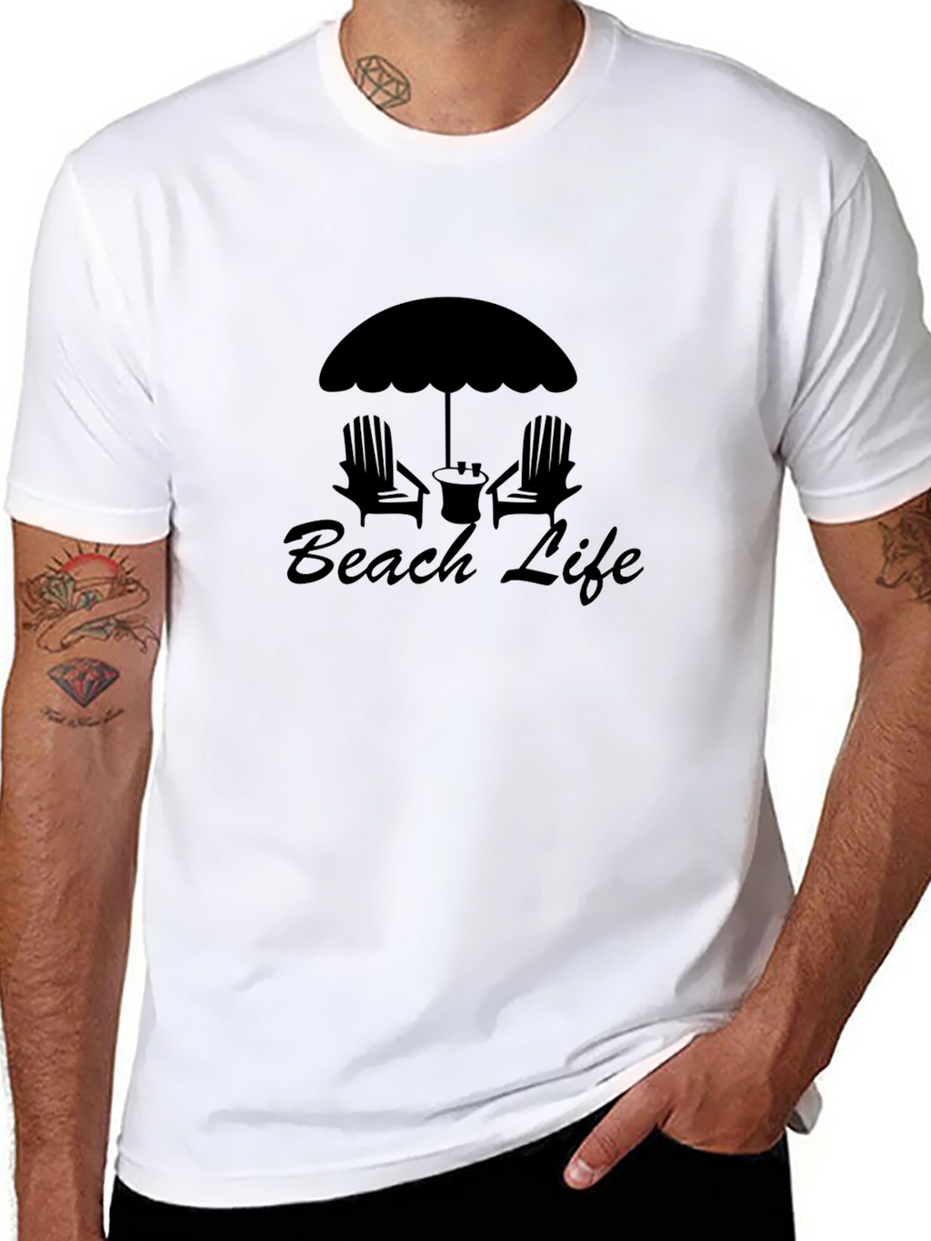 Black Beach Life Graphic Tee