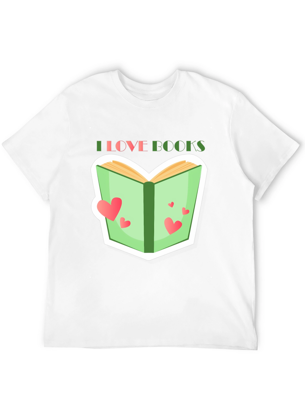 I Love Books Graphic Tee - Reading Lover T-Shirt