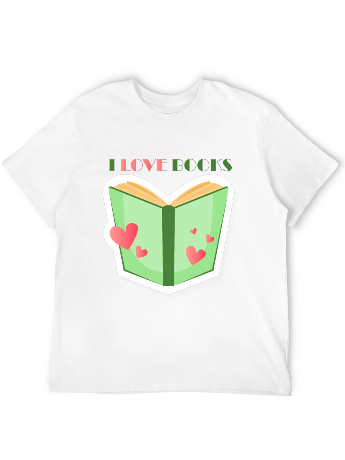 I Love Books Graphic Tee - Reading Lover T-Shirt