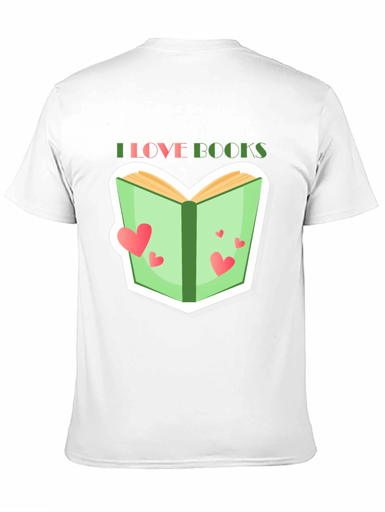 I Love Books Graphic Tee - Reading Lover T-Shirt