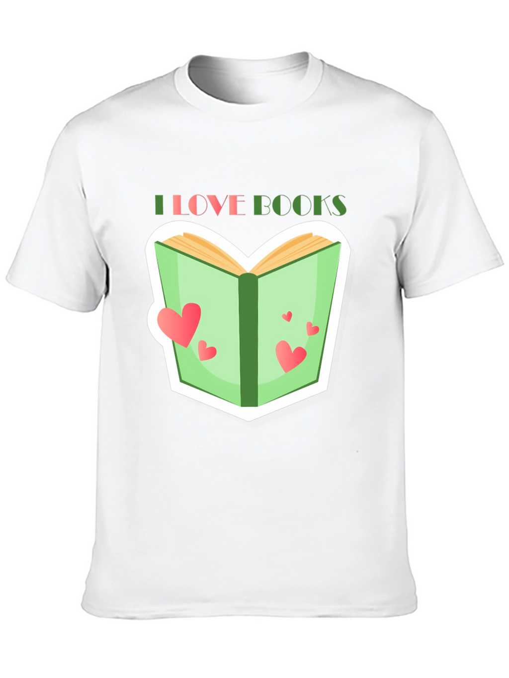 I Love Books Graphic Tee - Reading Lover T-Shirt