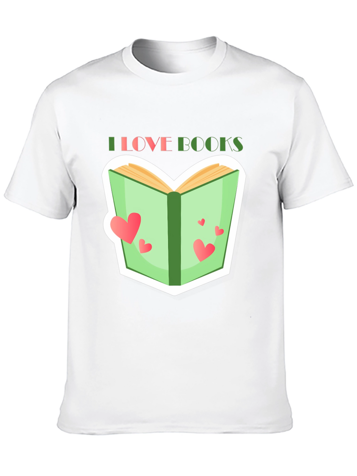 I Love Books Graphic Tee - Reading Lover T-Shirt