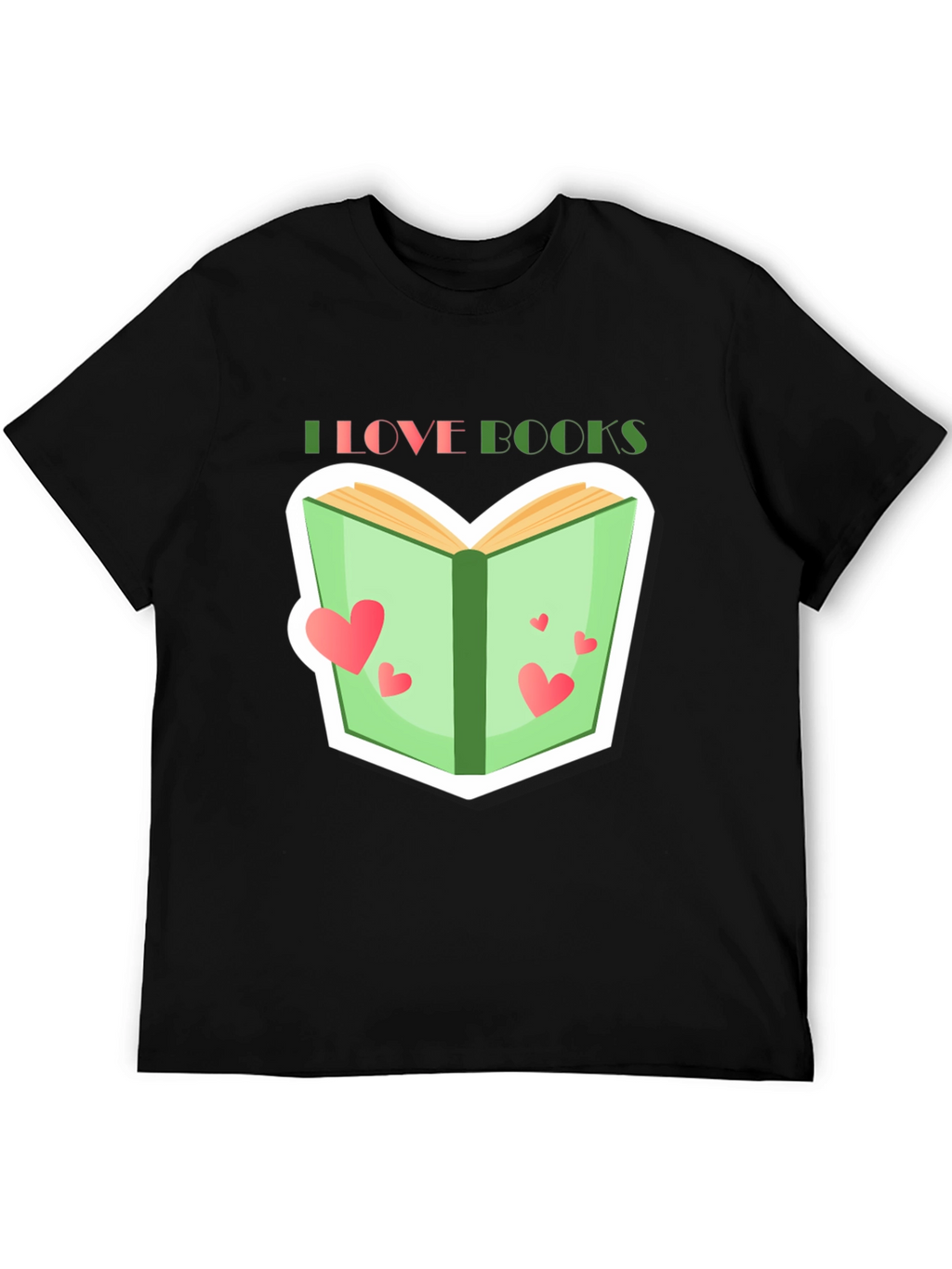 I Love Books Graphic Tee - Reading Lover T-Shirt