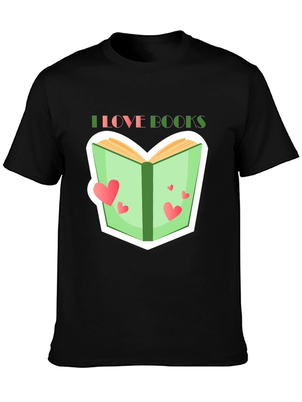 I Love Books Graphic Tee - Reading Lover T-Shirt
