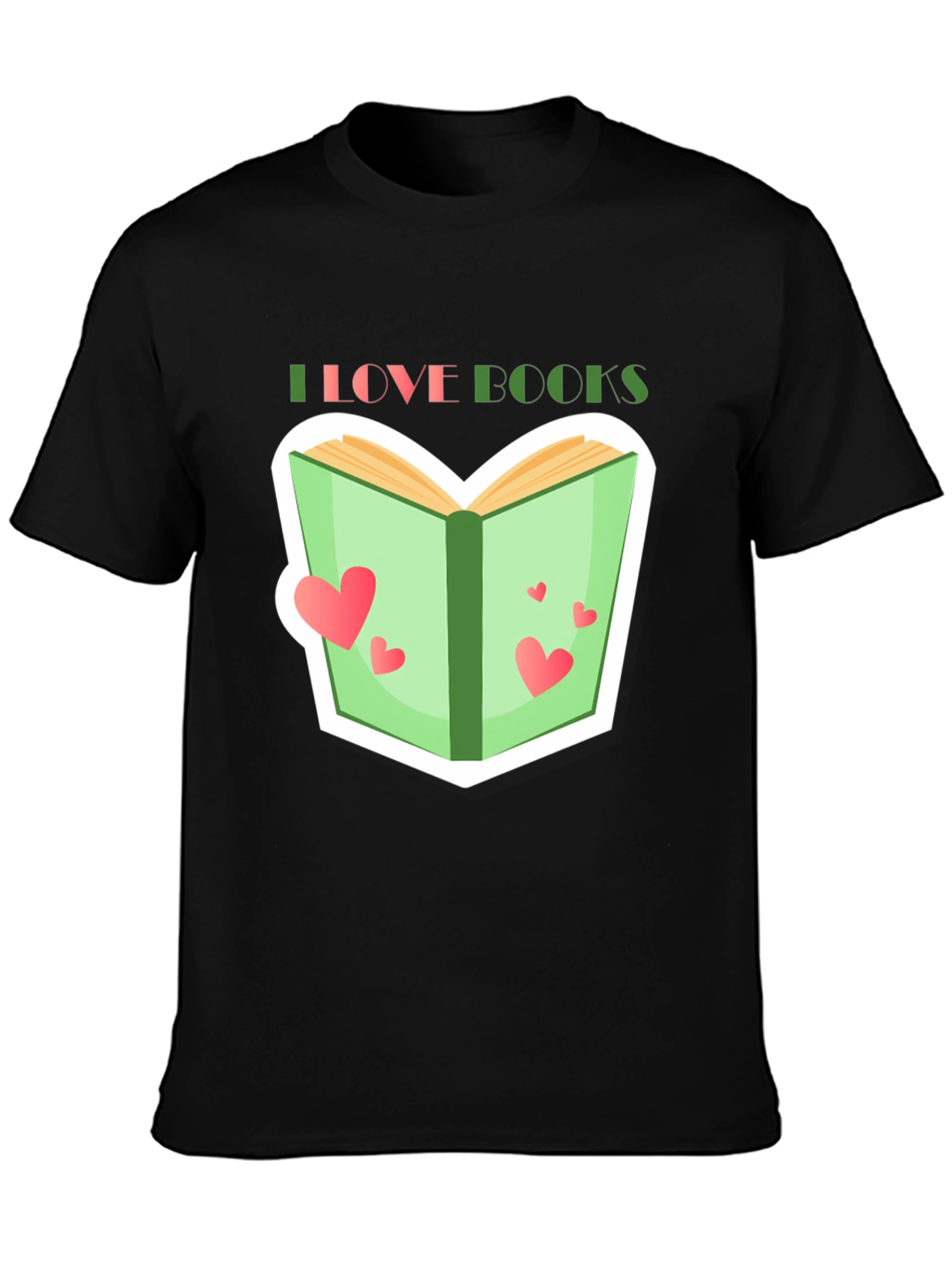 I Love Books Graphic Tee - Reading Lover T-Shirt