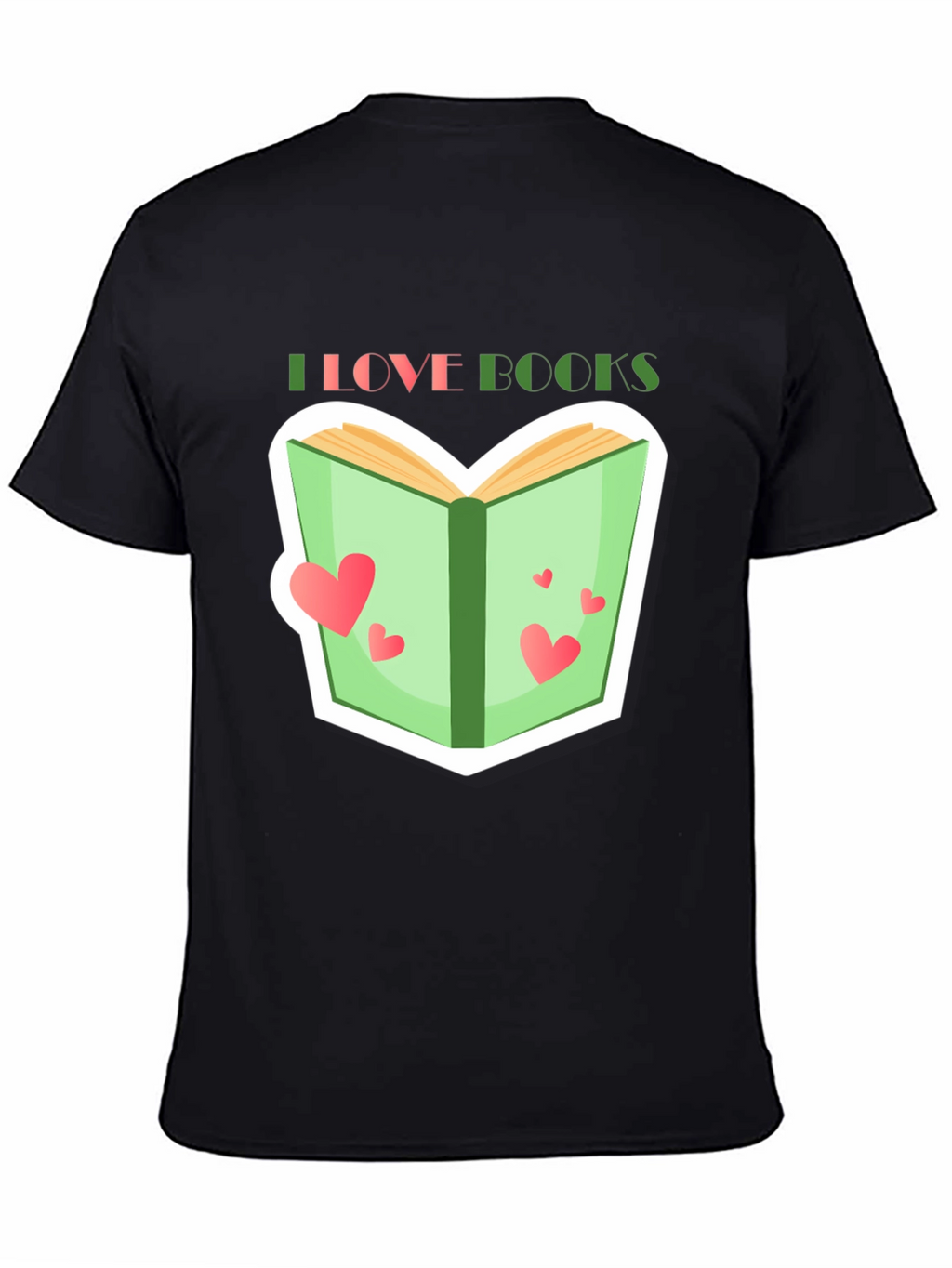 I Love Books Graphic Tee - Reading Lover T-Shirt