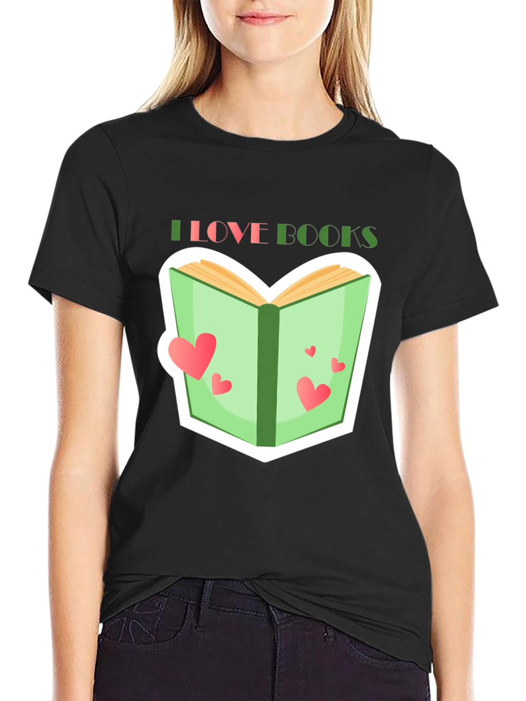 I Love Books Graphic Tee - Reading Lover T-Shirt