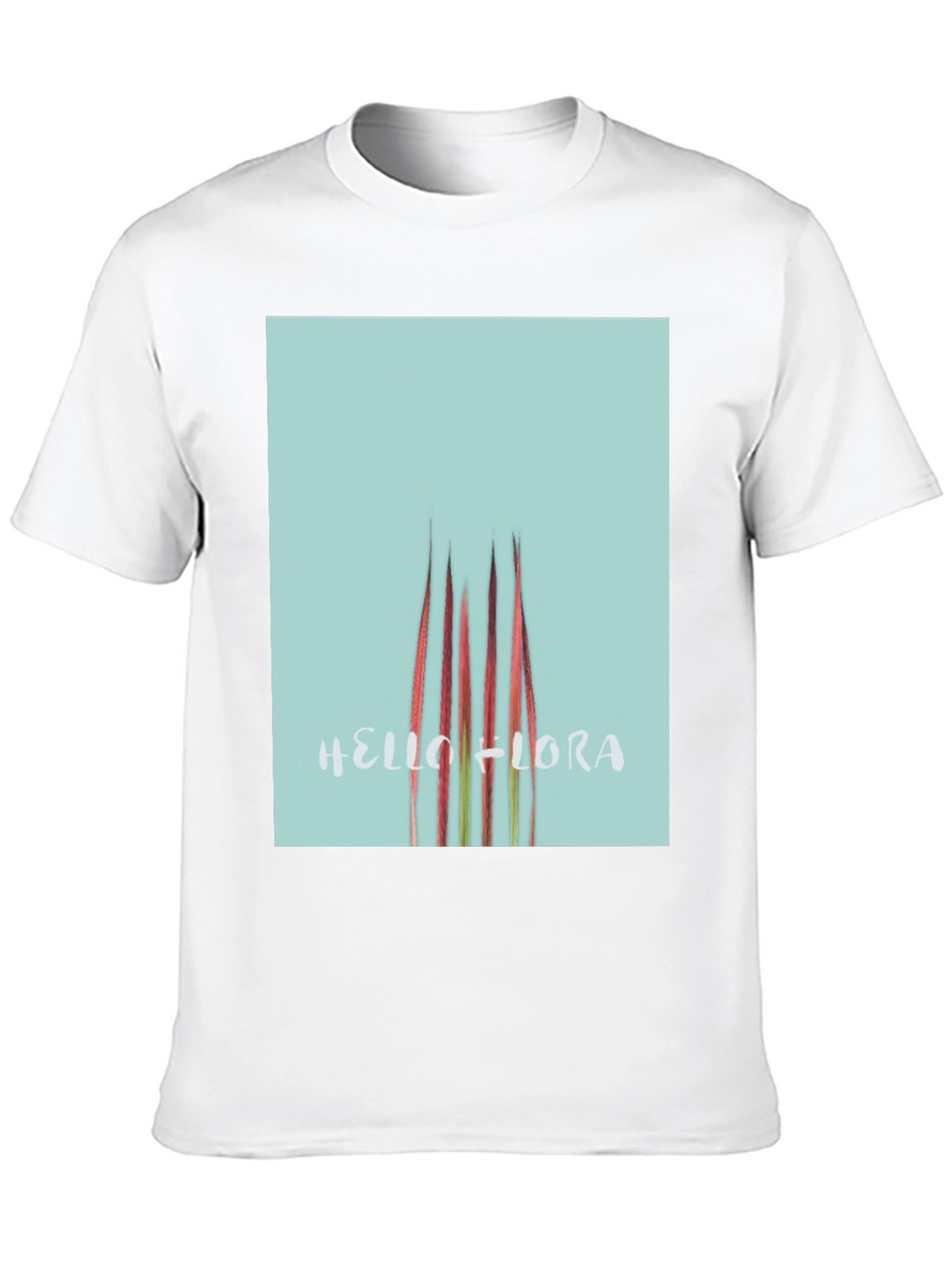 Hello Flora Graphic T-Shirt - Black Casual Tee