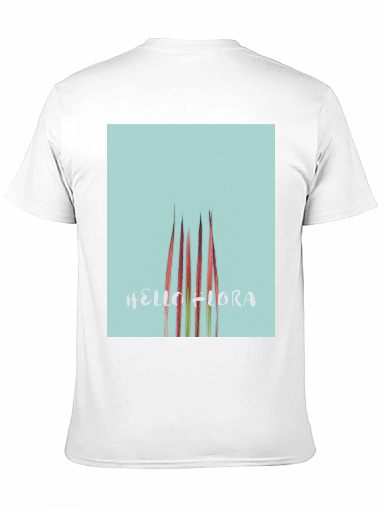 Hello Flora Graphic T-Shirt - Black Casual Tee