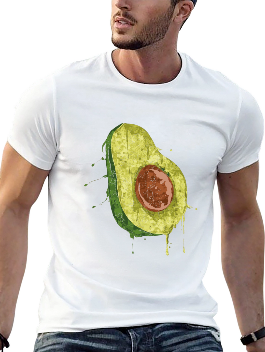 Avocado Graphic T-Shirt - Black