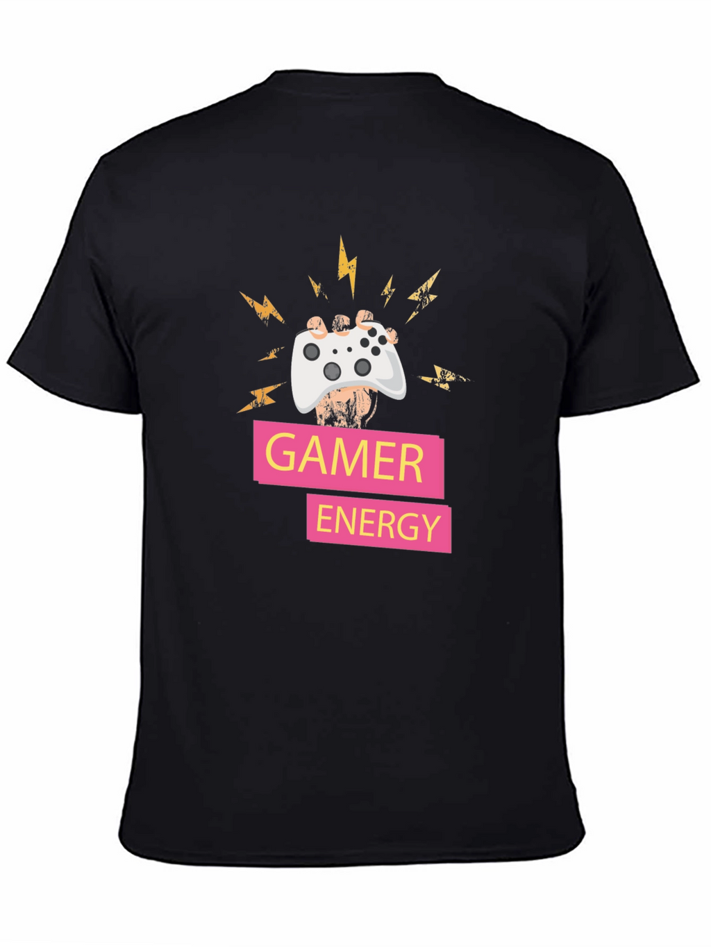 Gamer Energy T-Shirt - Black Gaming Tee