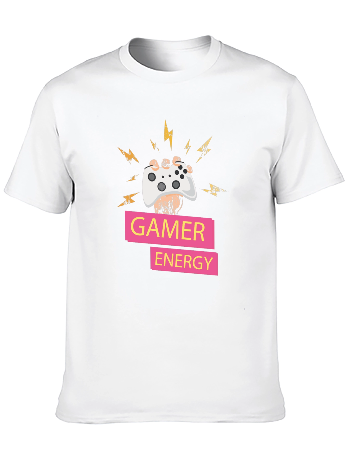 Gamer Energy T-Shirt - Black Gaming Tee