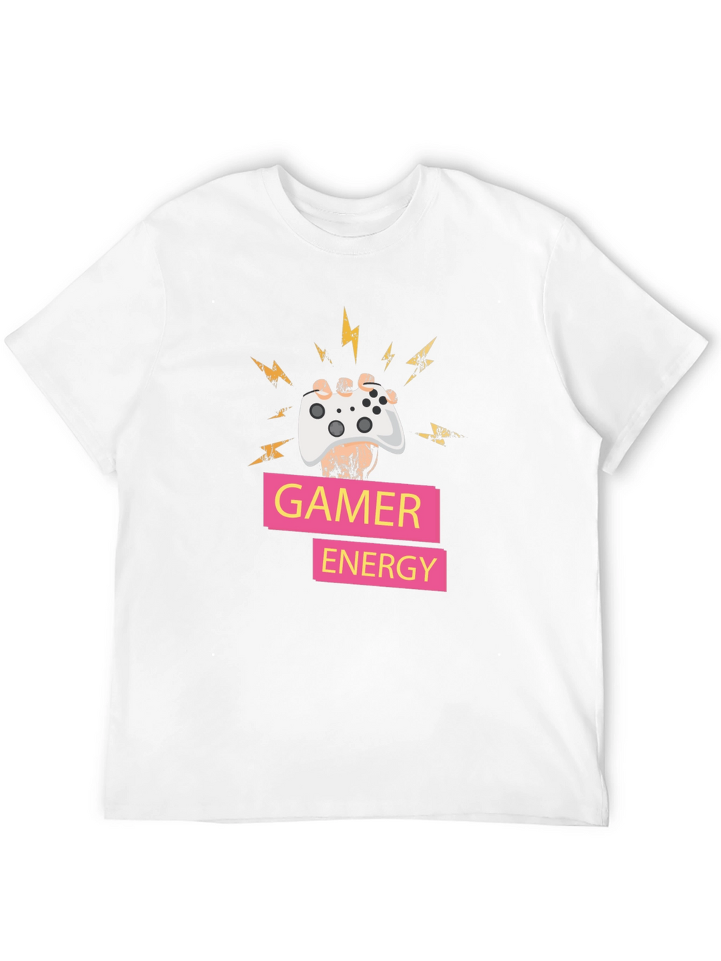 Gamer Energy T-Shirt - Black Gaming Tee