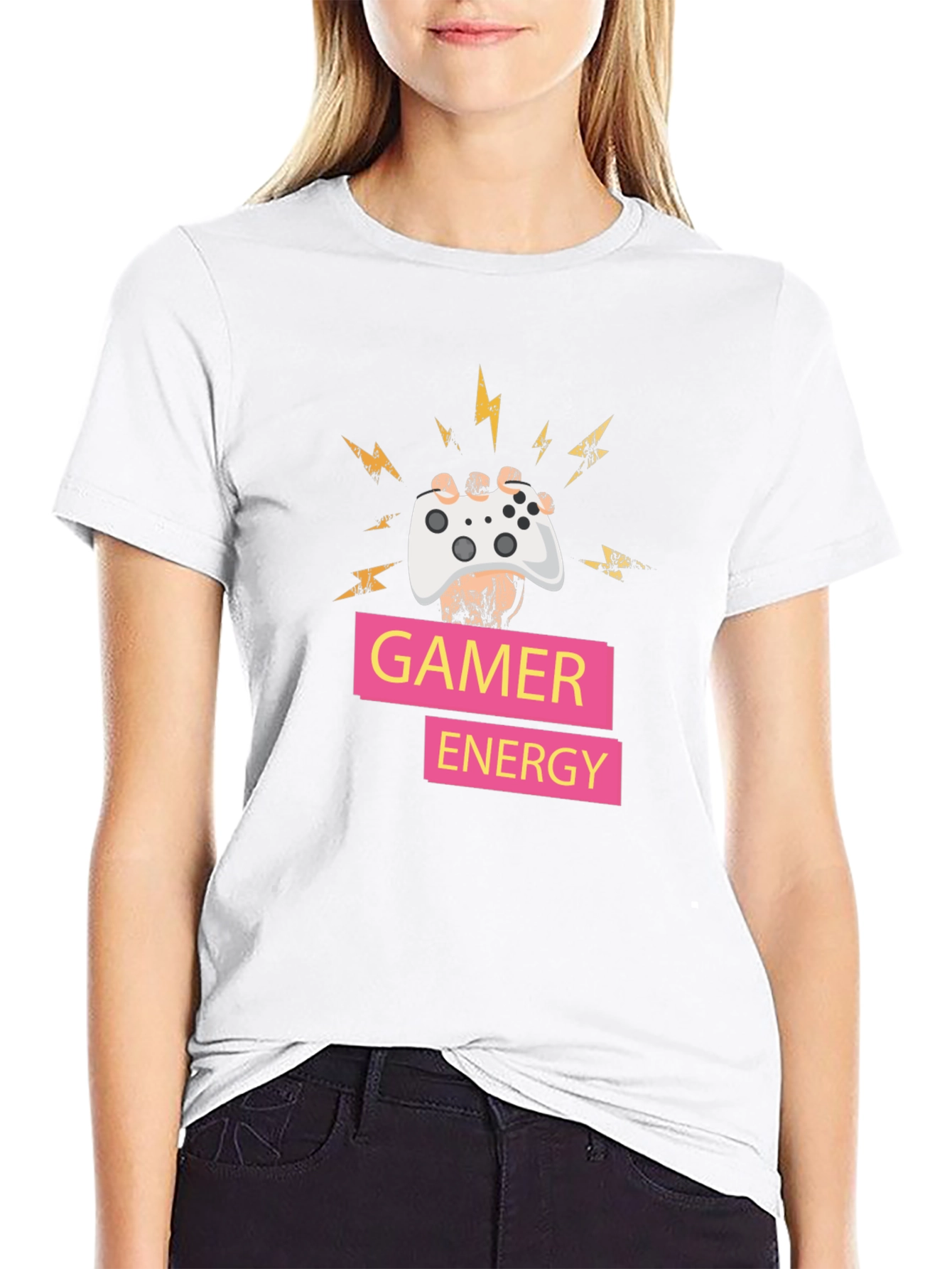 Gamer Energy T-Shirt - Black Gaming Tee