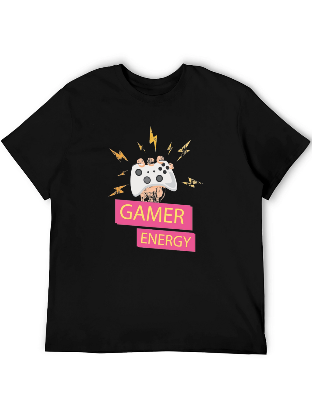 Gamer Energy T-Shirt - Black Gaming Tee