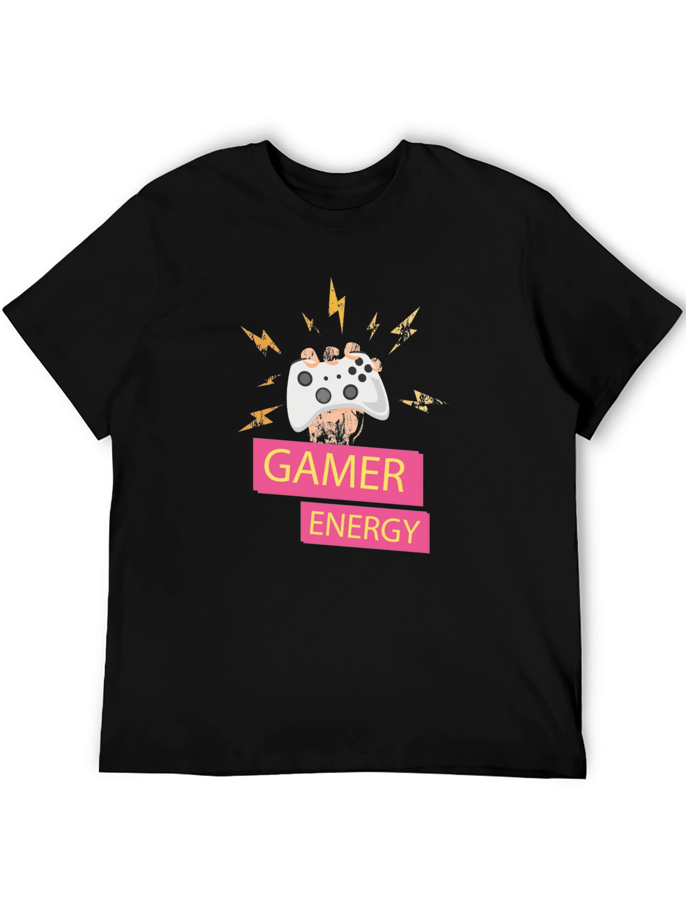 Gamer Energy T-Shirt - Black Gaming Tee
