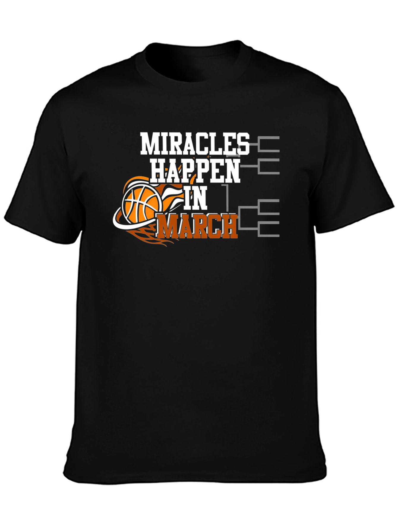 Miracles Happen in March Basketball T-Shirt