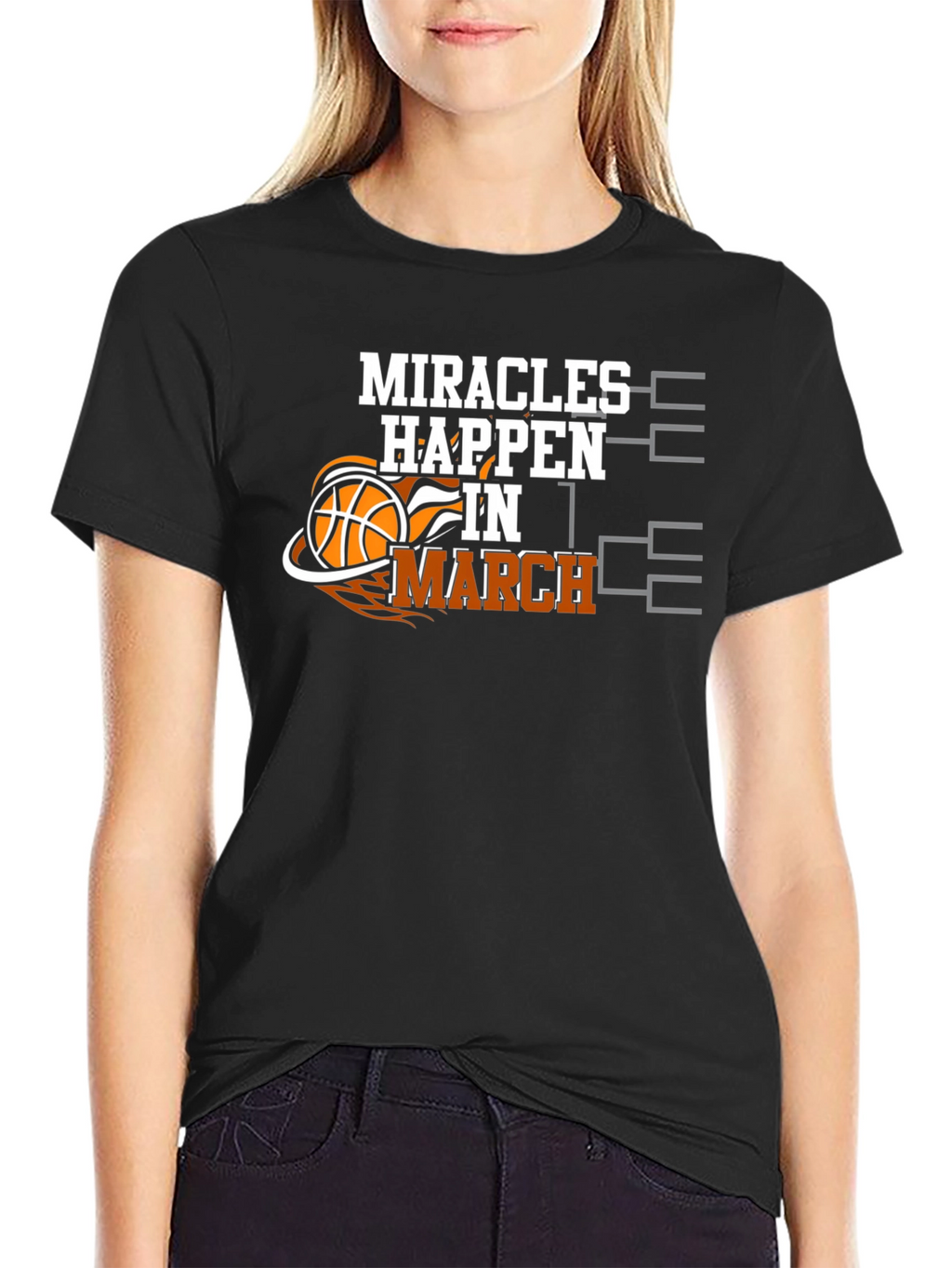 Miracles Happen in March Basketball T-Shirt
