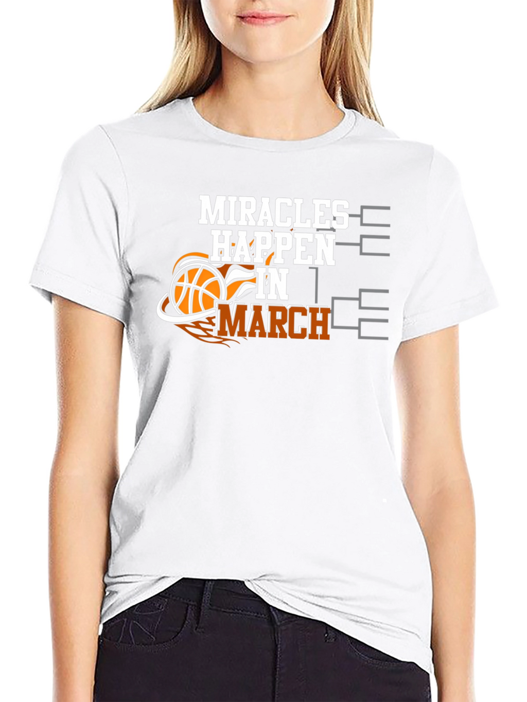Miracles Happen in March Basketball T-Shirt