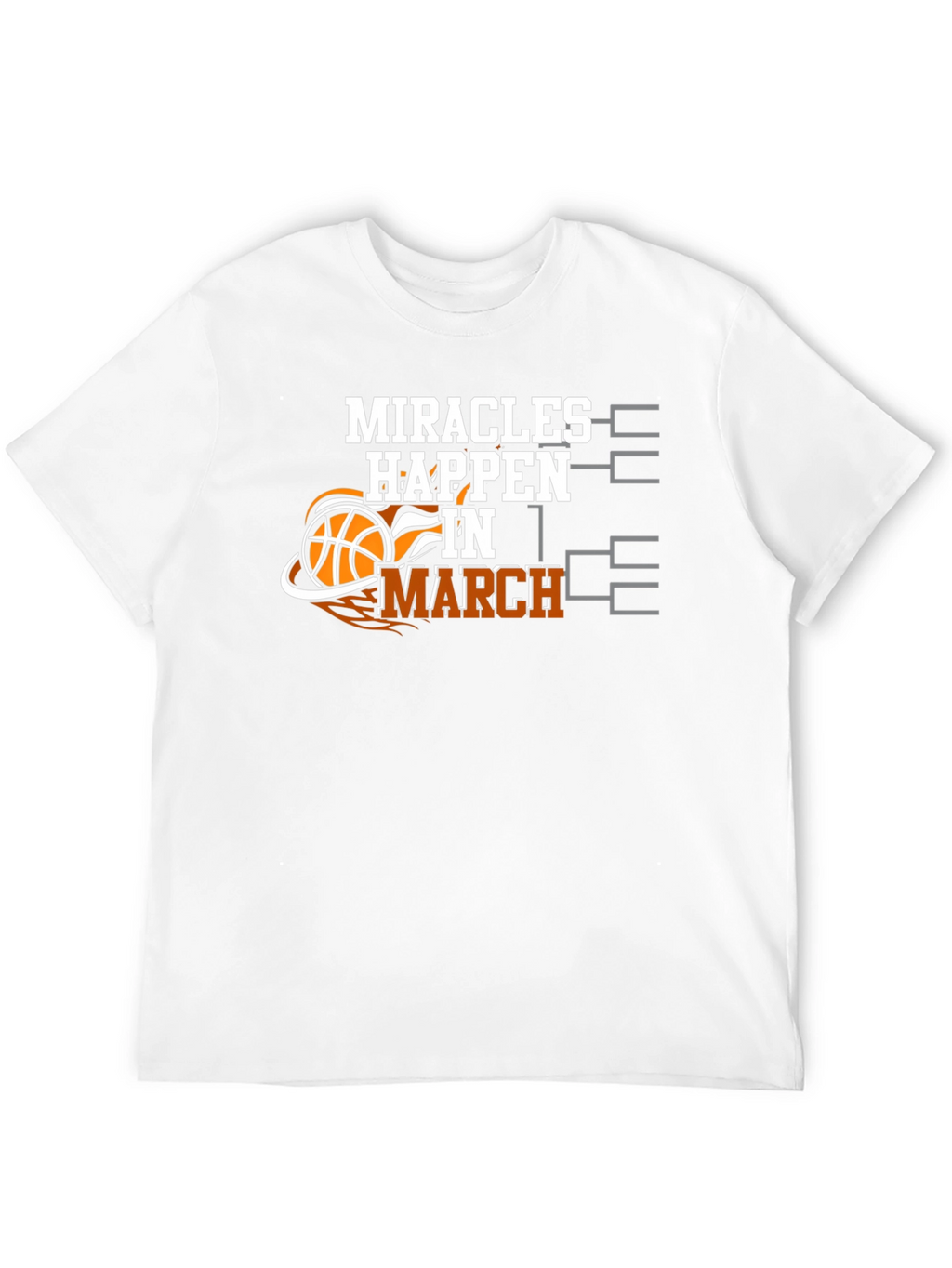 Miracles Happen in March Basketball T-Shirt